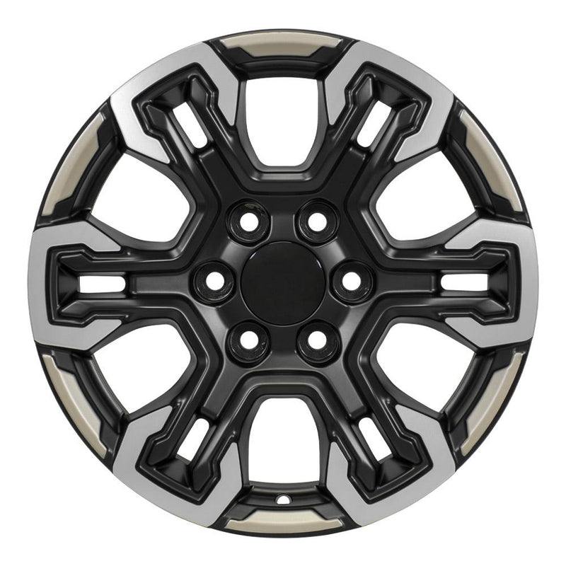 OE Wheels CV65 18x8.5 6x139.7 26et Satin Black Machined Face - Two Tone Wheel - View 2