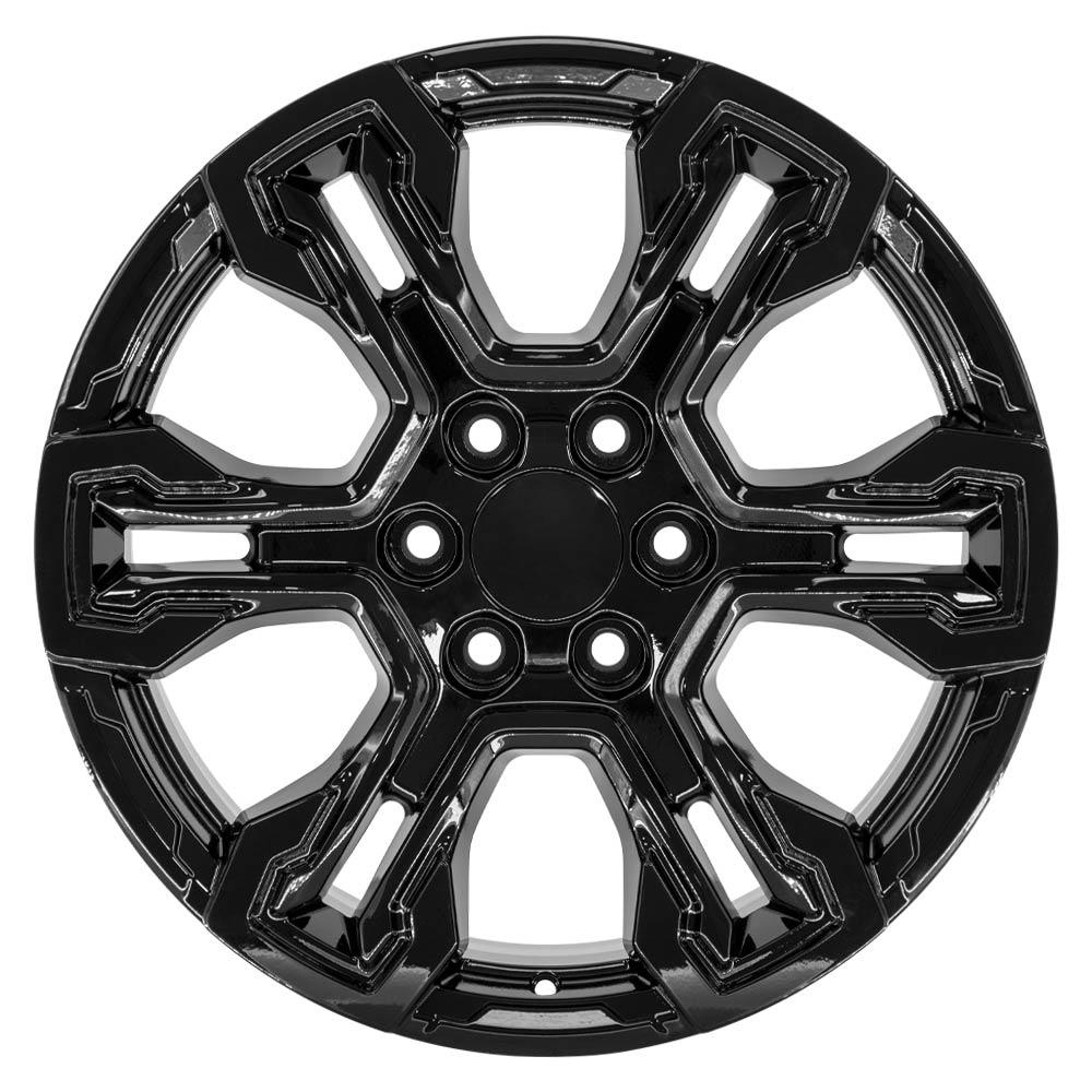 OE Wheels CV65 20x9 6x139.7 26et Gloss Black Wheel - View 2