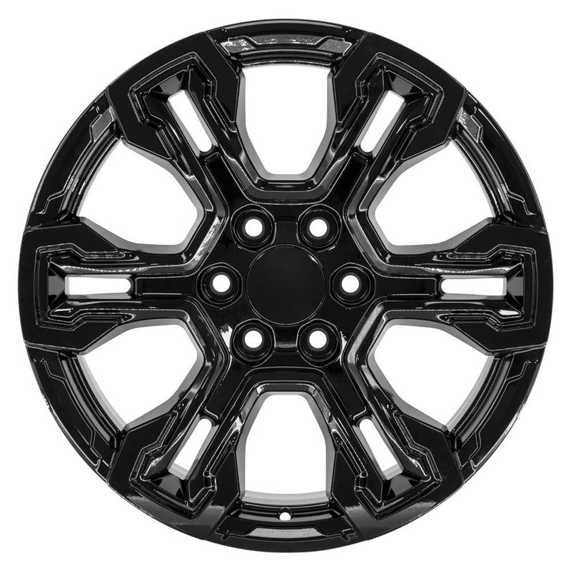 OE Wheels CV65 20x9 6x139.7 26et Gloss Black Wheel - View 2