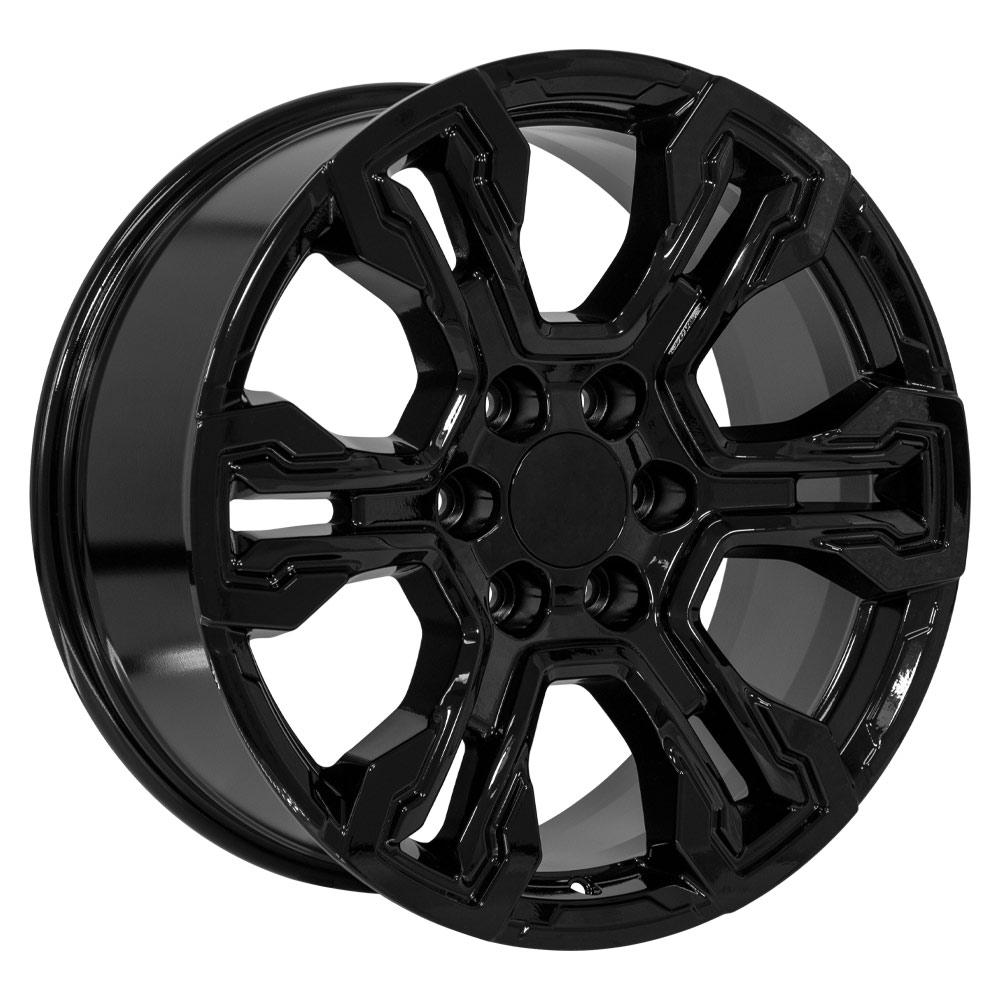 OE Wheels CV65 20x9 6x139.7 26et Gloss Black Wheel - View 3