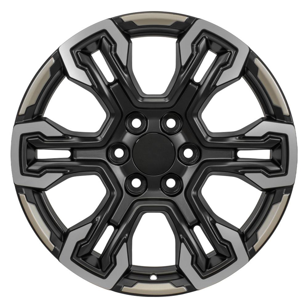 OE Wheels CV65 20x9 6x139.7 26et Satin Black Machined Face - Two Tone Wheel - View 2