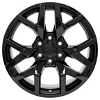 OE Wheels CV66 20x9 6x139.7 28et Gloss Black Wheel - View 2