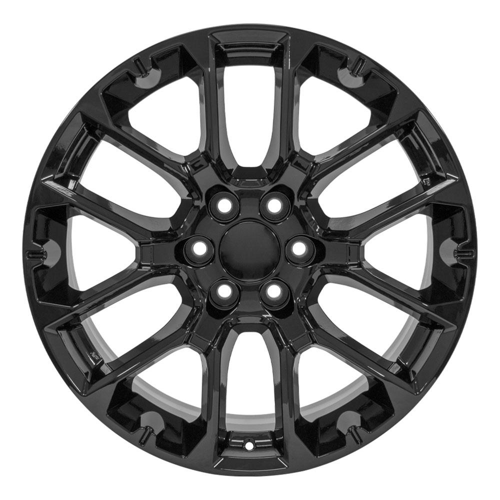 OE Wheels CV67 22x9 6x139.7 28et Gloss Black Wheel - View 2