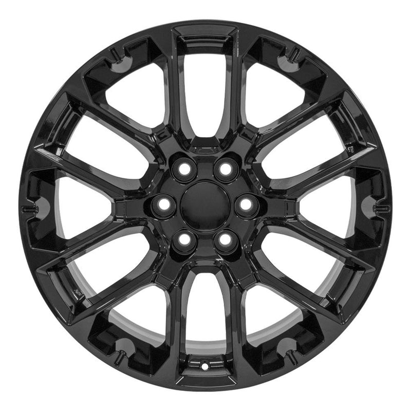 OE Wheels CV67 22x9 6x139.7 28et Gloss Black Wheel - View 2