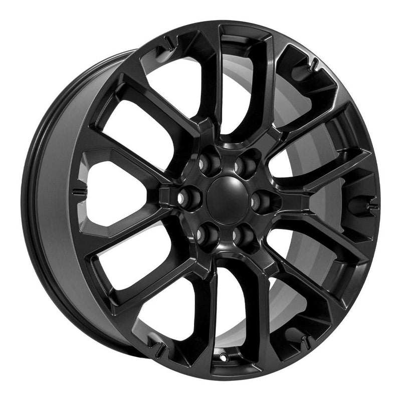 OE Wheels CV67 22x9 6x139.7 28et Satin Black Wheel - View 3