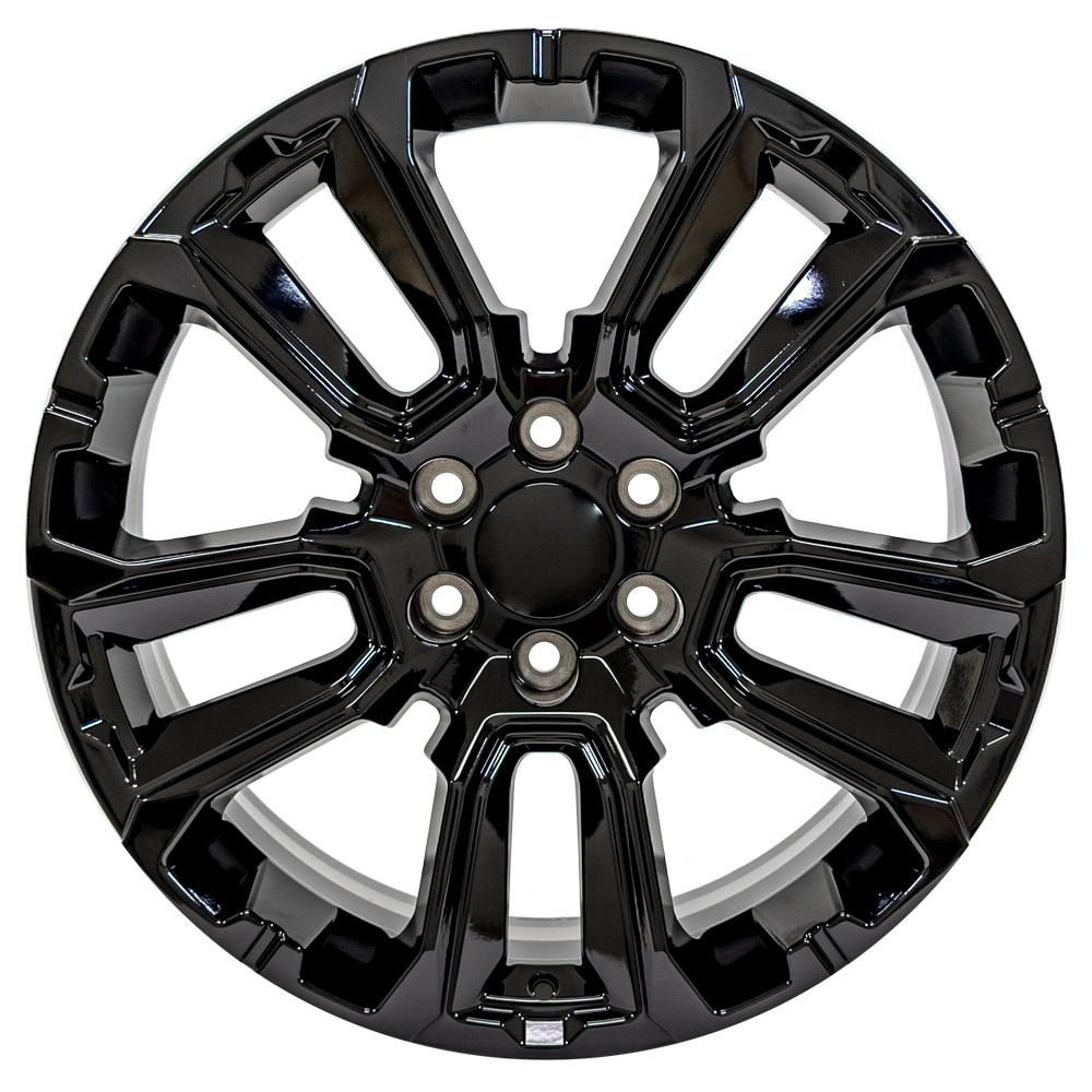 OE Wheels CV68 22x9 6x139.7 28et Gloss Black Wheel - View 2