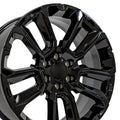 OE Wheels CV68 22x9 6x139.7 28et Gloss Black Wheel