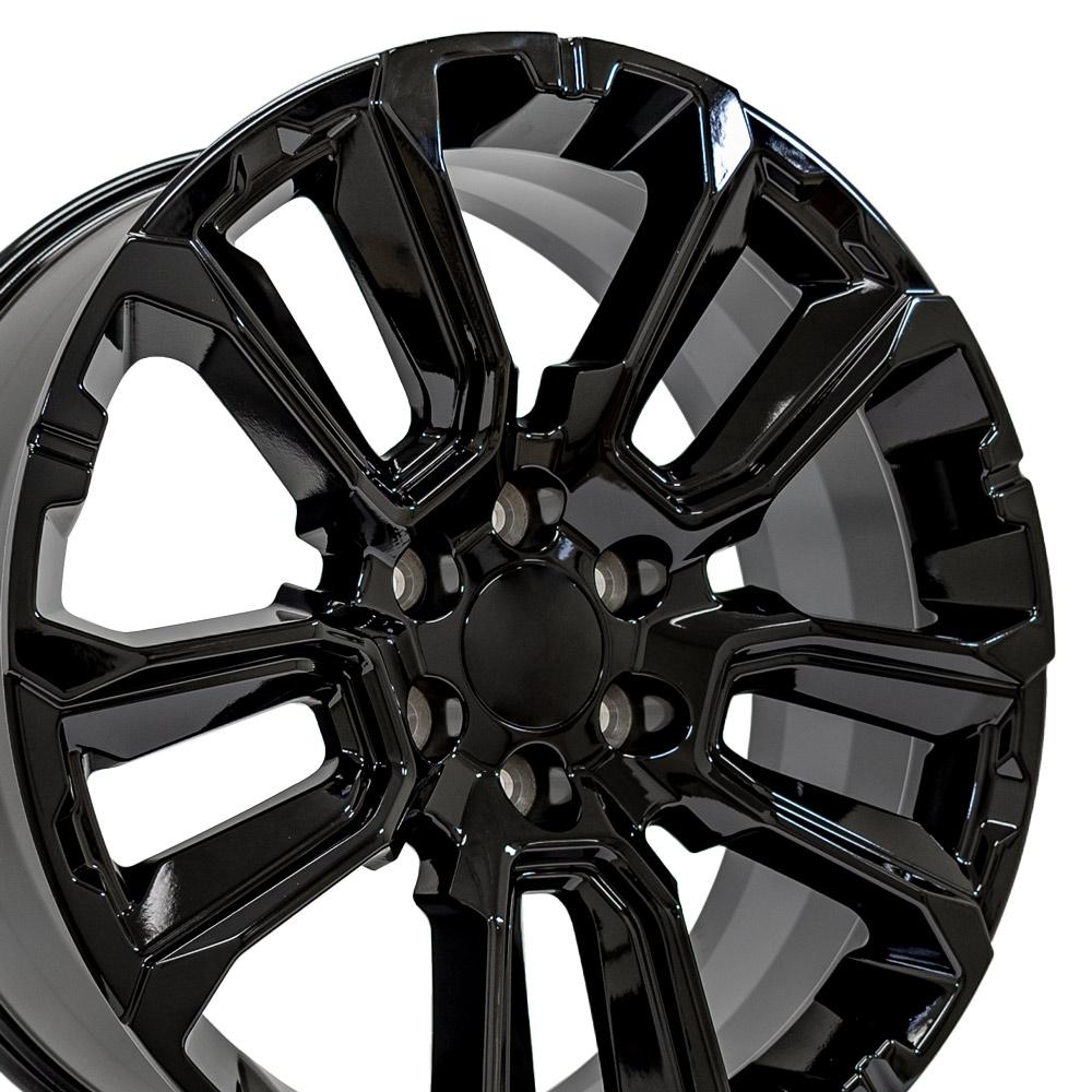 OE Wheels CV68 22x9 6x139.7 28et Gloss Black Wheel
