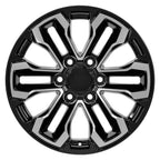 OE Wheels CV69 18x8.5 6x139.7 26et Gloss Black Machined Wheel - View 2