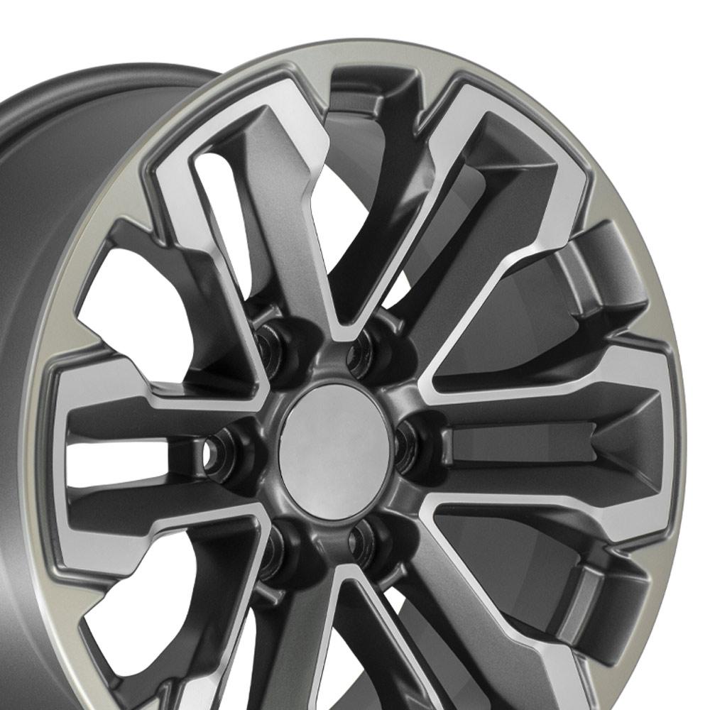 OE Wheels CV69 18x8.5 6x139.7 26et Satin Gunmetal Machined Face - Two Tone Wheel