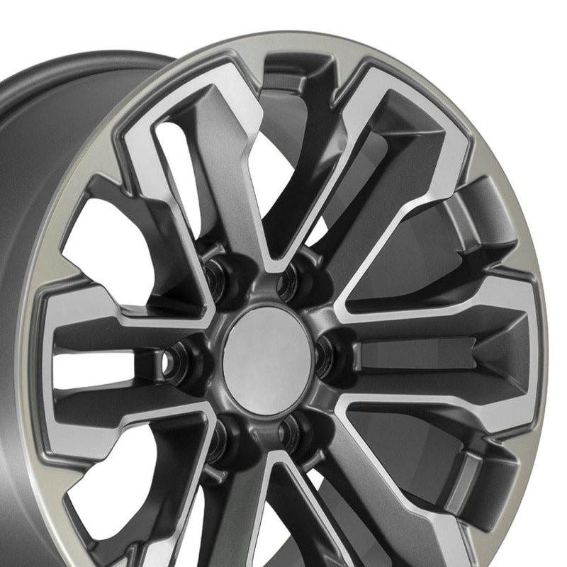 OE Wheels CV69 18x8.5 6x139.7 26et Satin Gunmetal Machined Face - Two Tone Wheel