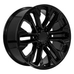 OE Wheels CV69 20x9 6x139.7 26et Gloss Black Wheel - View 3