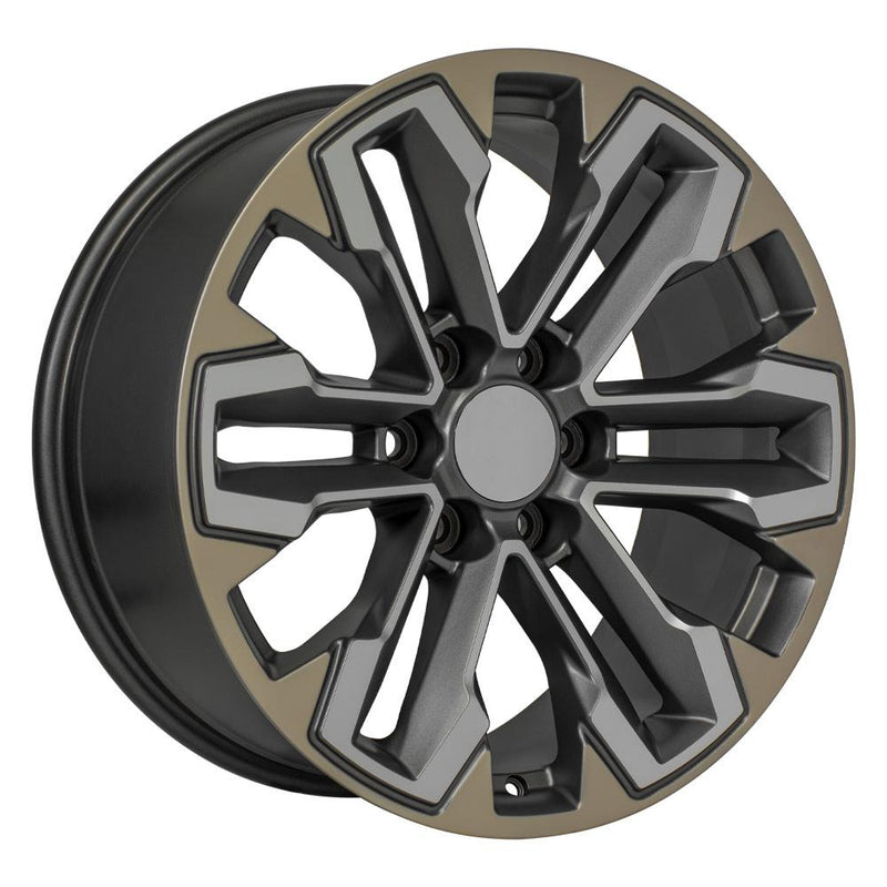 OE Wheels CV69 20x9 6x139.7 26et Satin Gunmetal Machined Face - Two Tone Wheel - View 3