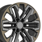 OE Wheels CV69 20x9 6x139.7 26et Satin Gunmetal Machined Face - Two Tone Wheel