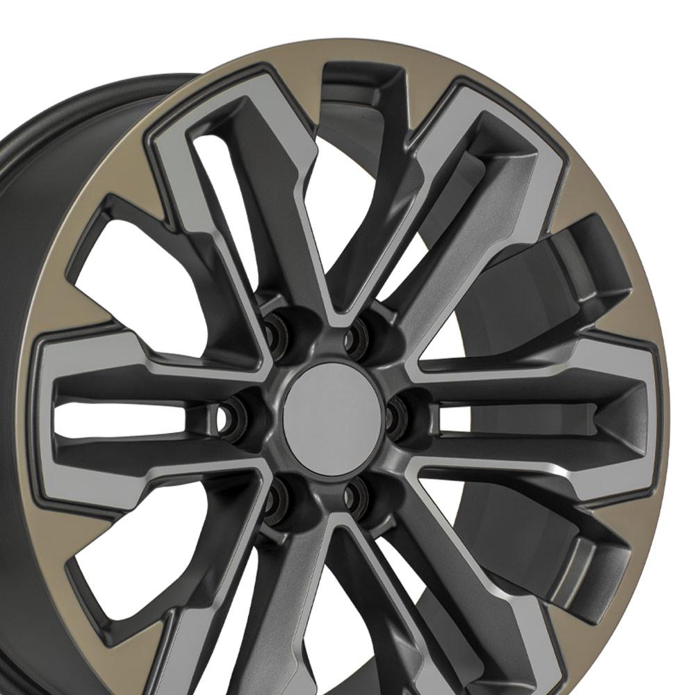 OE Wheels CV69 20x9 6x139.7 26et Satin Gunmetal Machined Face - Two Tone Wheel