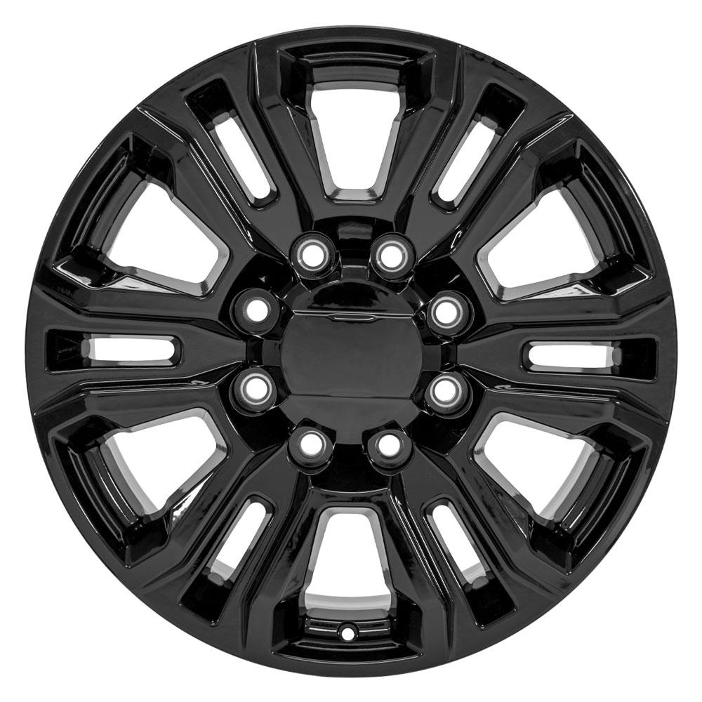 OE Wheels CV70B 20x8.5 8x180 47et Gloss Black Wheel - View 2