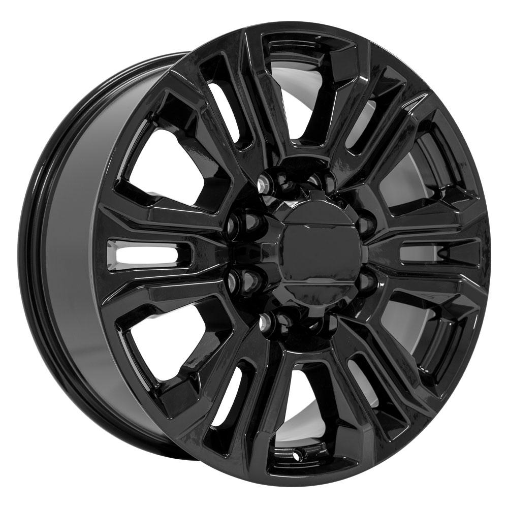 OE Wheels CV70B 20x8.5 8x180 47et Gloss Black Wheel - View 3