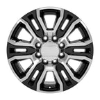 OE Wheels CV70B 20x8.5 8x180 47et Gloss Black Machined Wheel - View 2