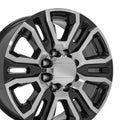 OE Wheels CV70B 20x8.5 8x180 47et Gloss Black Machined Wheel