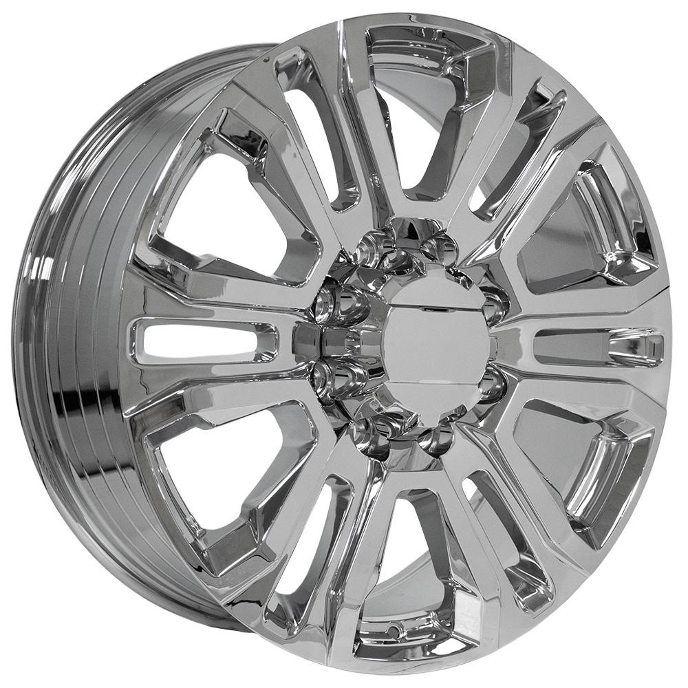 OE Wheels CV70B 22x8.5 8x180 44et Chrome Wheel - View 3