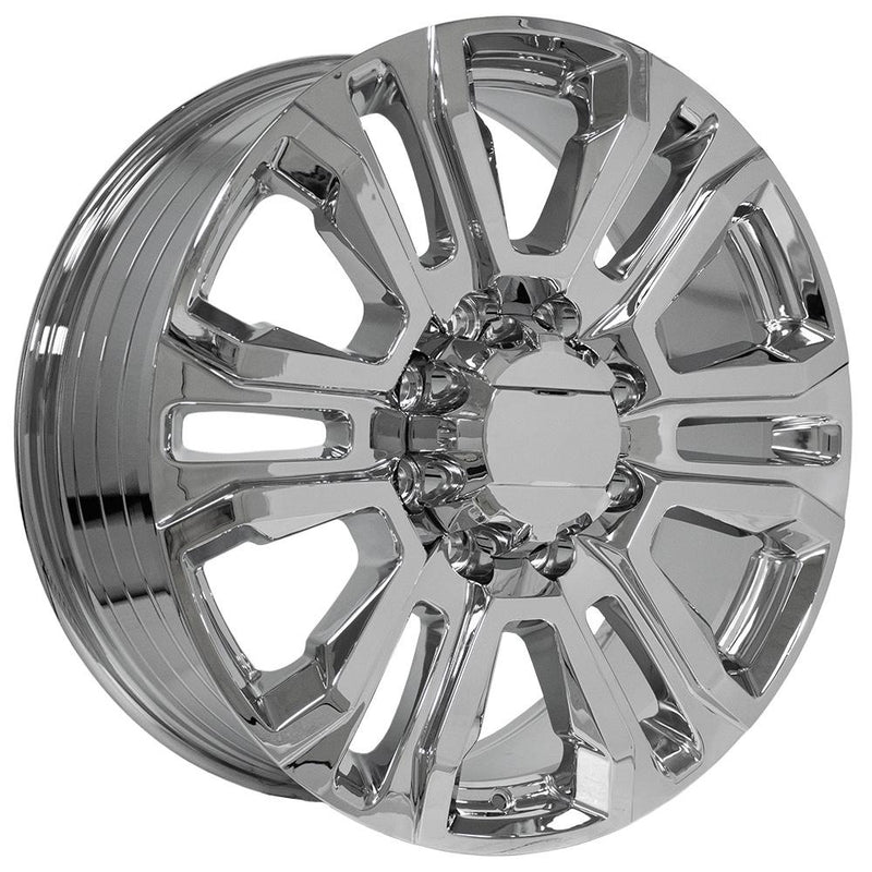 OE Wheels CV70B 22x8.5 8x180 44et Chrome Wheel - View 3