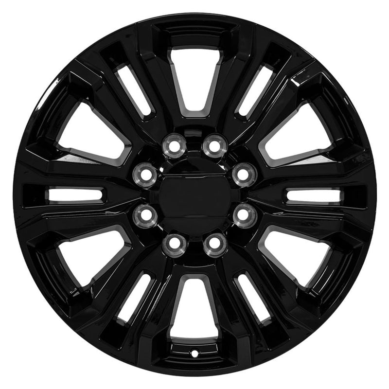 OE Wheels CV70B 22x8.5 8x180 47et Gloss Black Wheel - View 2