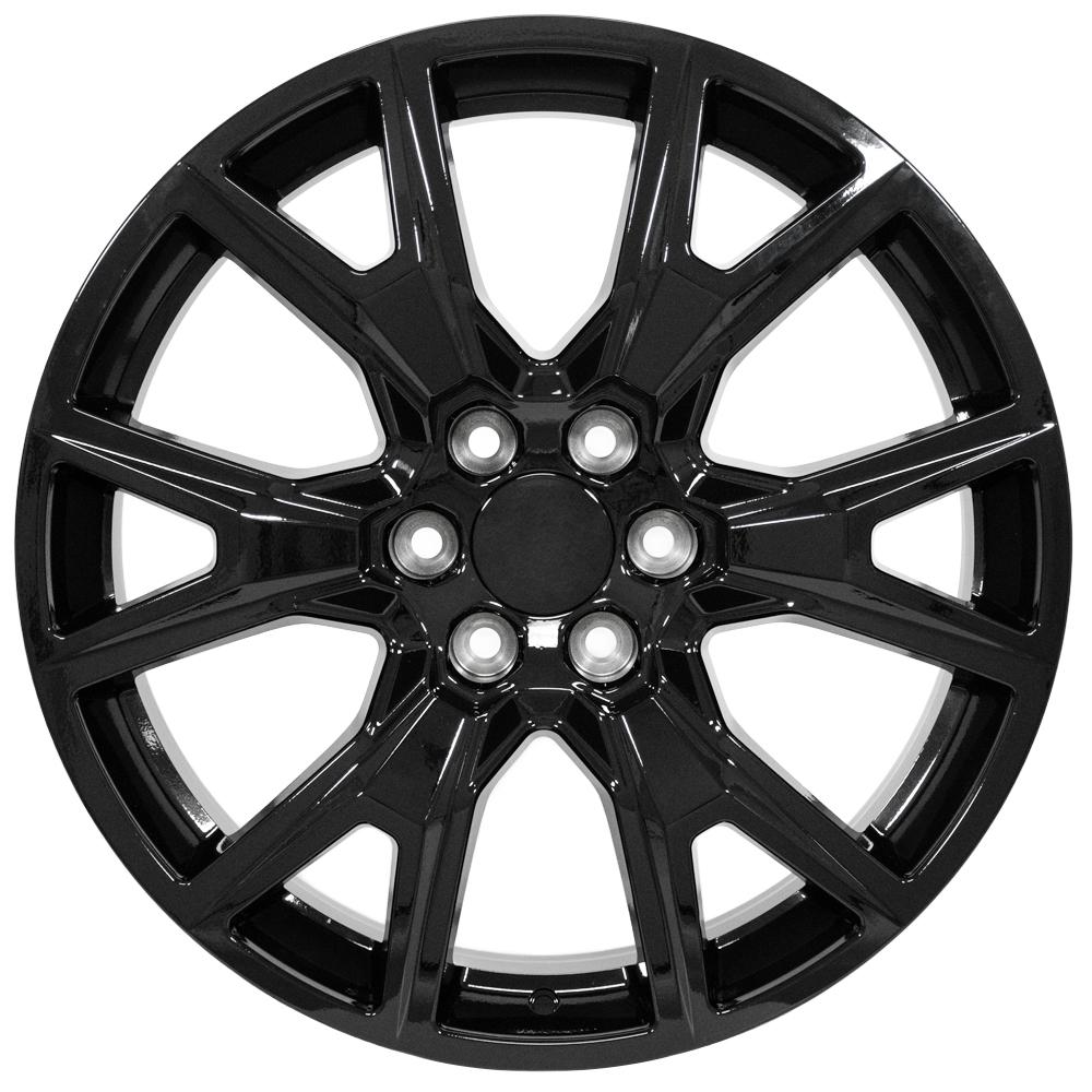 OE Wheels CV71 22x9 6x139.7 28et Gloss Black Wheel - View 2