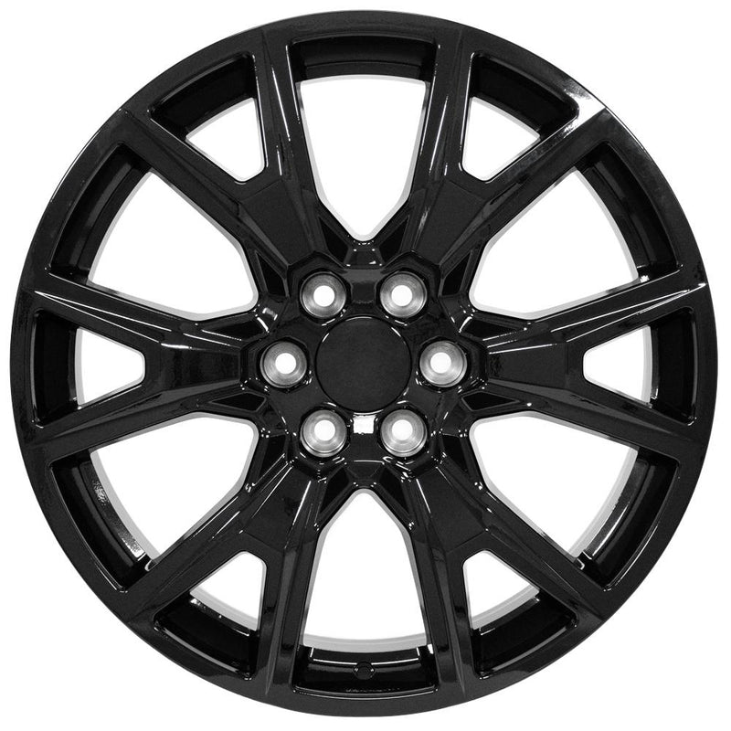 OE Wheels CV71 22x9 6x139.7 28et Gloss Black Wheel - View 2