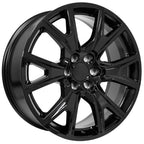 OE Wheels CV71 22x9 6x139.7 28et Gloss Black Wheel - View 3