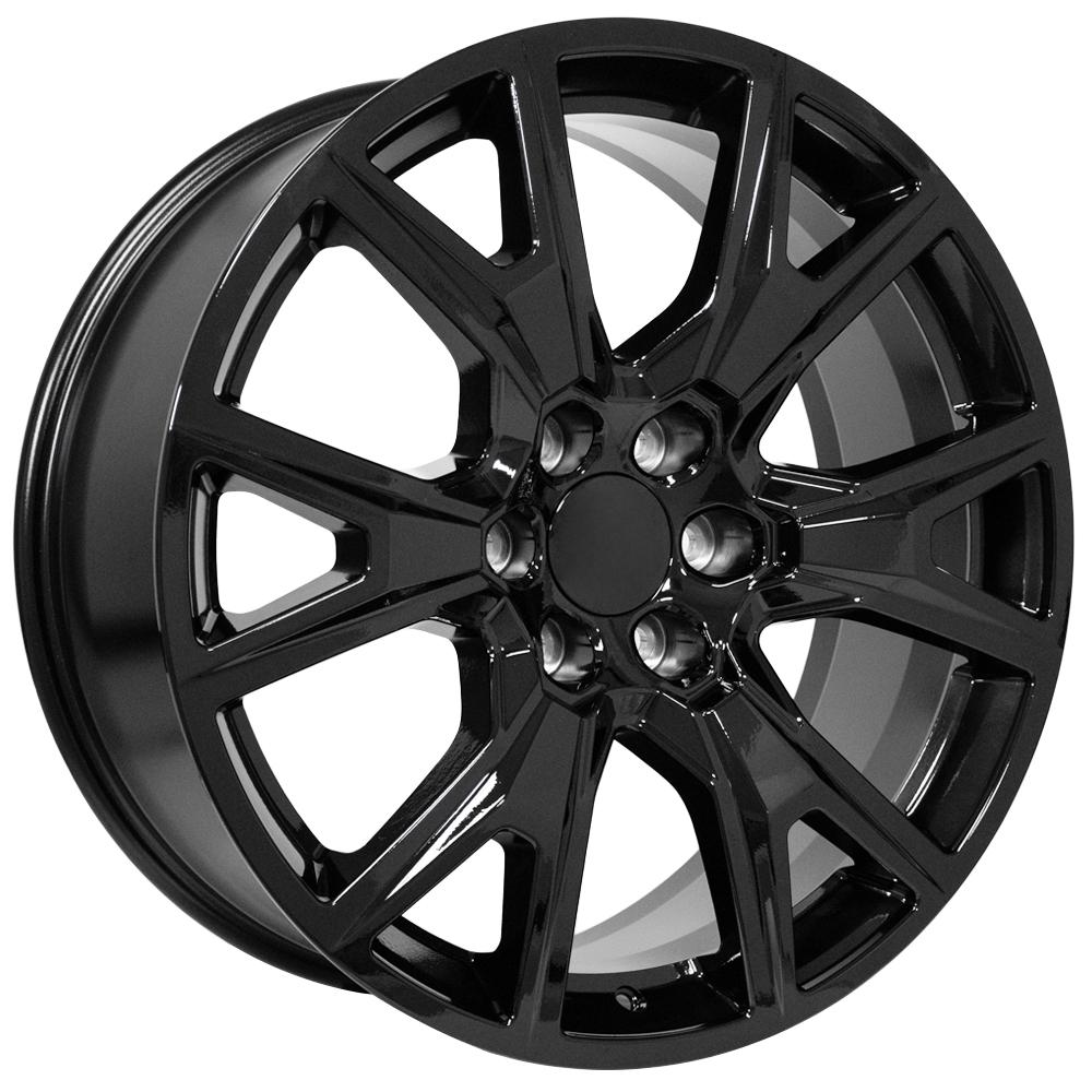 OE Wheels CV71 22x9 6x139.7 28et Gloss Black Wheel - View 3
