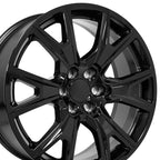 OE Wheels CV71 22x9 6x139.7 28et Gloss Black Wheel