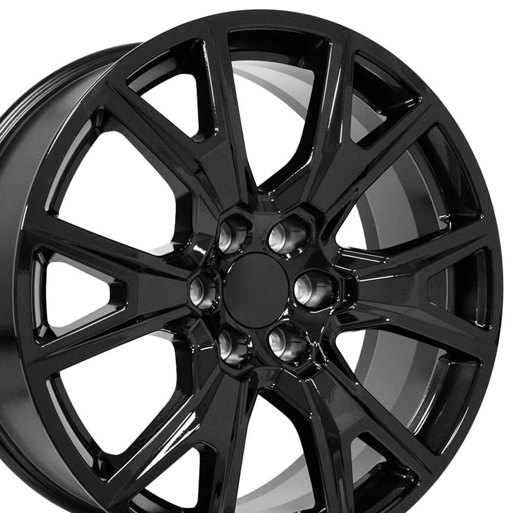 OE Wheels CV71 22x9 6x139.7 28et Gloss Black Wheel