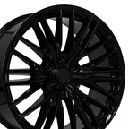 OE Wheels CV72 22x9 6x139.7 18et Gloss Black Wheel