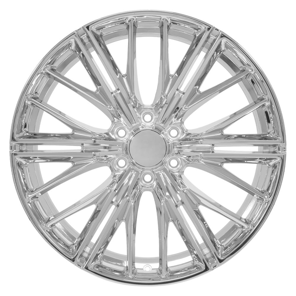 OE Wheels CV72 22x9.5 6x139.7 18et Chrome Wheel - View 2