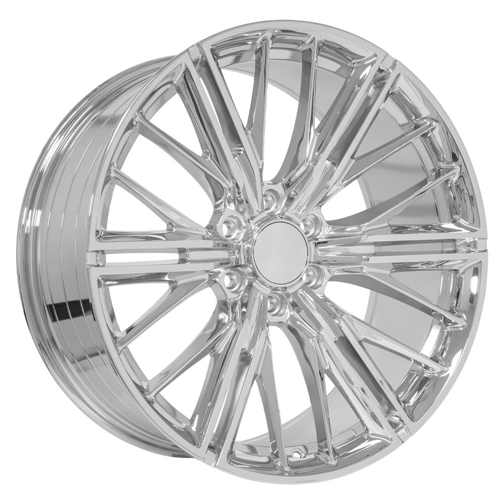 OE Wheels CV72 22x9.5 6x139.7 18et Chrome Wheel - View 3