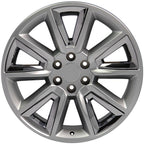 OE Wheels CV73 20x8.5 6x139.7 24et Gloss Hyper Black with Chrome Insert Wheel - View 3