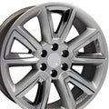 OE Wheels CV73 20x8.5 6x139.7 24et Gloss Hyper Black with Chrome Insert Wheel