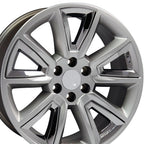 OE Wheels CV73 20x8.5 6x139.7 24et Gloss Hyper Black with Chrome Insert Wheel