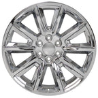 OE Wheels CV73 20x8.5 6x139.7 24et Chrome with Chrome Insert Wheel - View 3