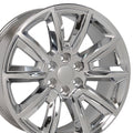 OE Wheels CV73 20x8.5 6x139.7 24et Chrome with Chrome Insert Wheel