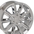 OE Wheels CV73 20x8.5 6x139.7 24et Chrome with Chrome Insert Wheel - View 2