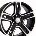 OE Wheels CV74B 22x9 6x139.7 24et Gloss Black Machined Wheel