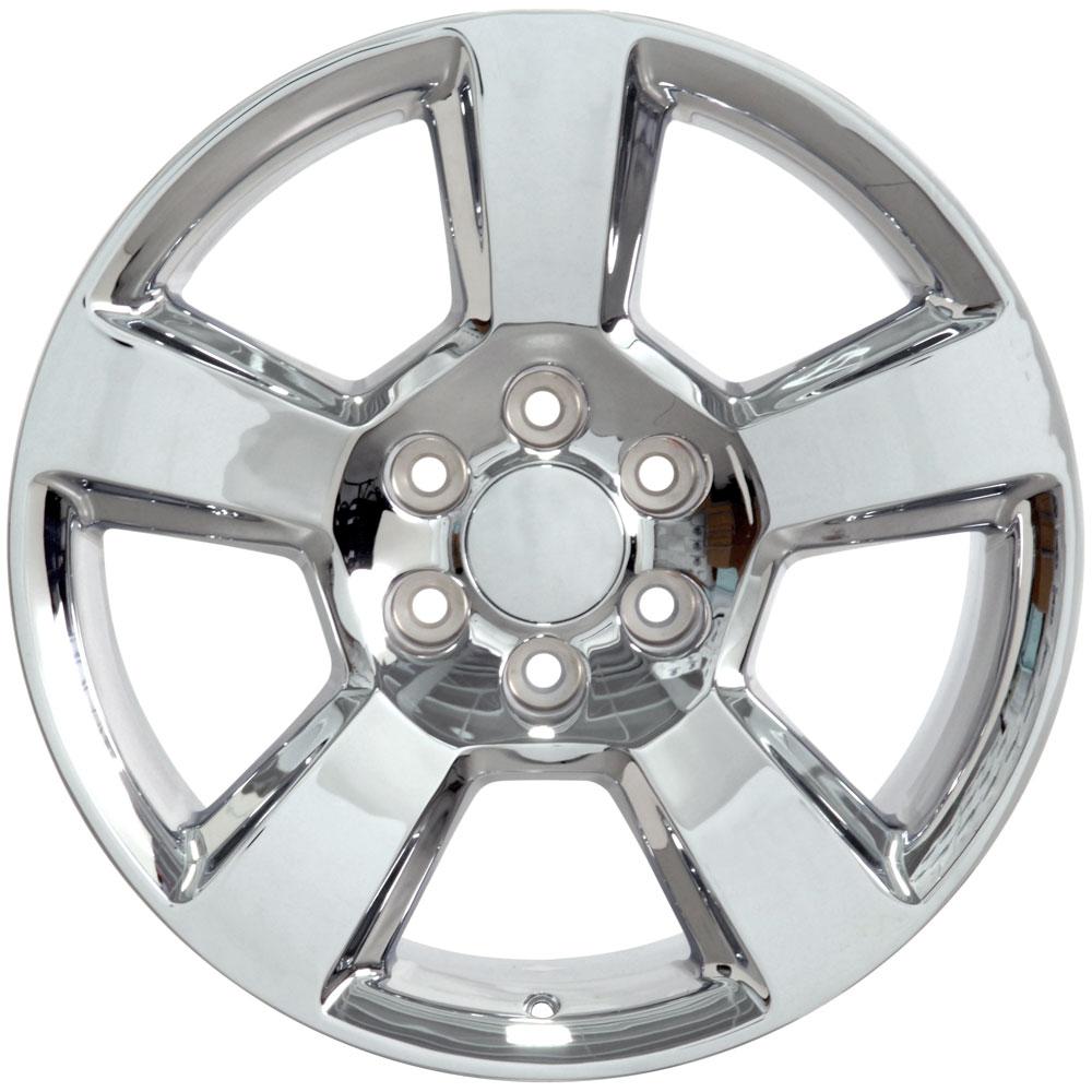 OE Wheels CV76 20x9 6x139.7 27et Chrome Wheel - View 3