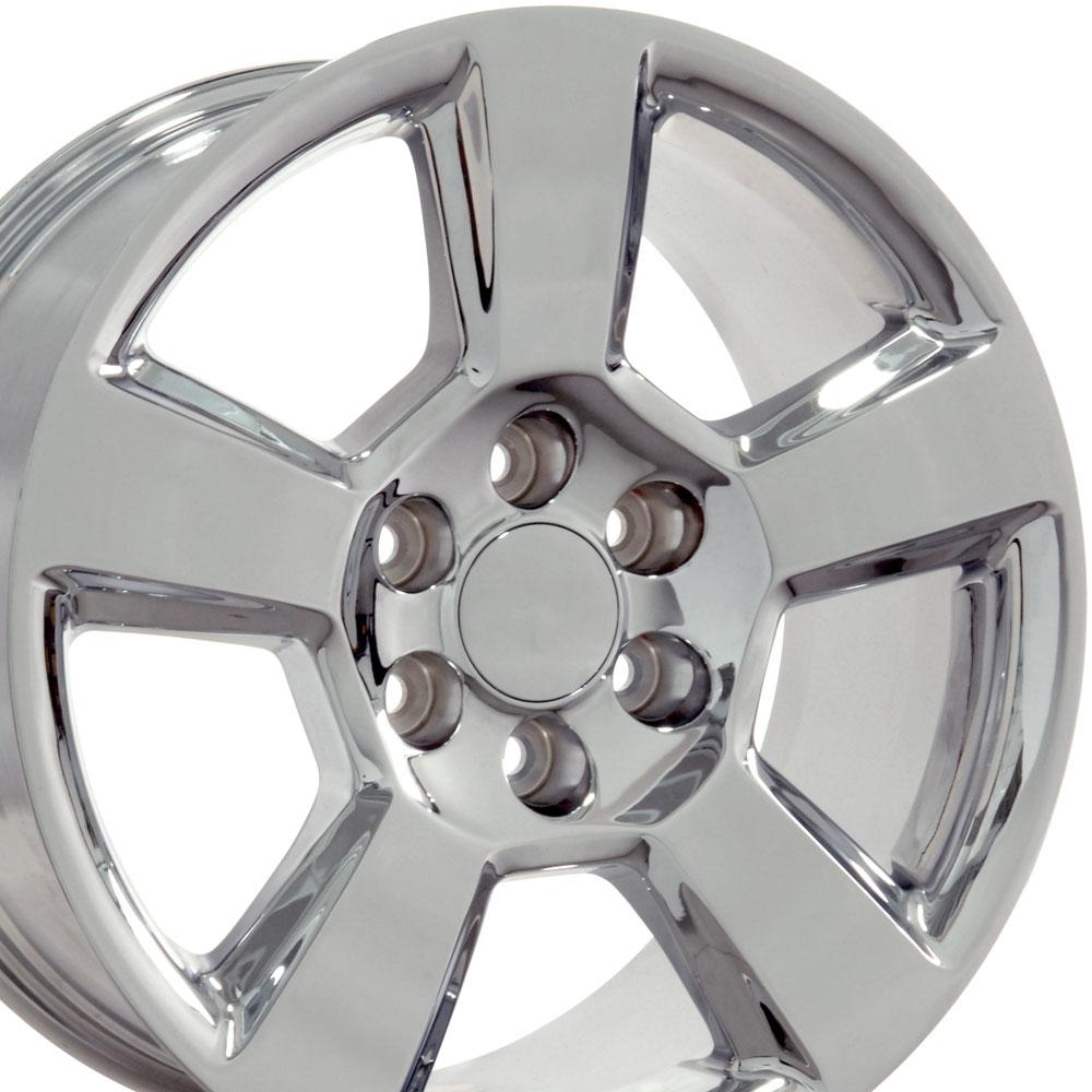 OE Wheels CV76 20x9 6x139.7 27et Chrome Wheel