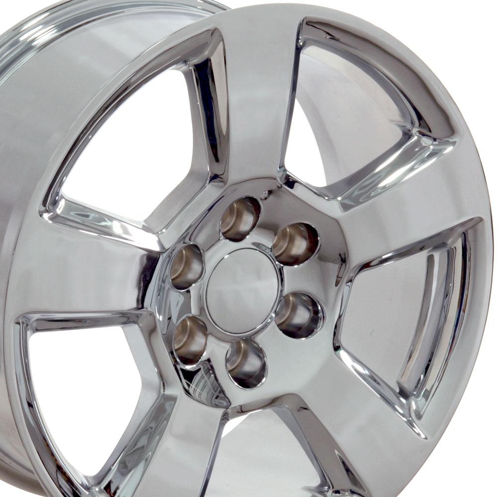 OE Wheels CV76 20x9 6x139.7 27et Chrome Wheel - View 2