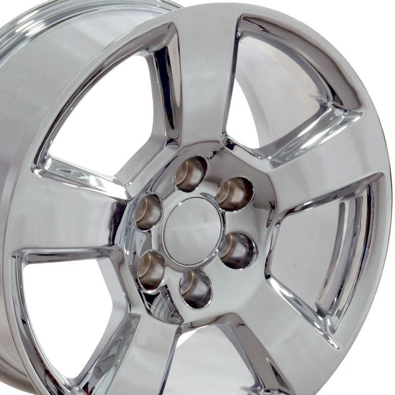 OE Wheels CV76 20x9 6x139.7 27et Chrome Wheel - View 2