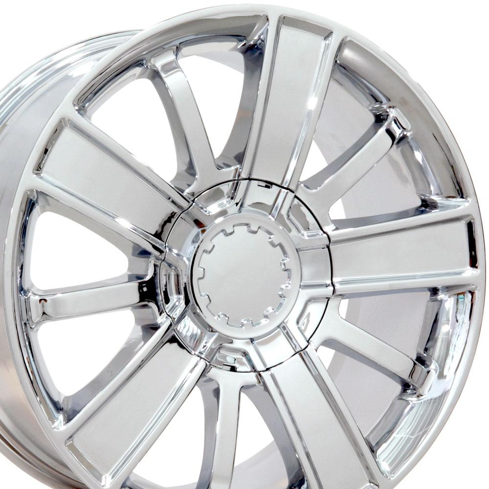 OE Wheels CV77 20x9 6x139.7 27et Chrome Wheel