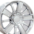 OE Wheels CV77 20x9 6x139.7 27et Chrome Wheel