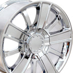 OE Wheels CV77 20x9 6x139.7 27et Chrome Wheel - View 2