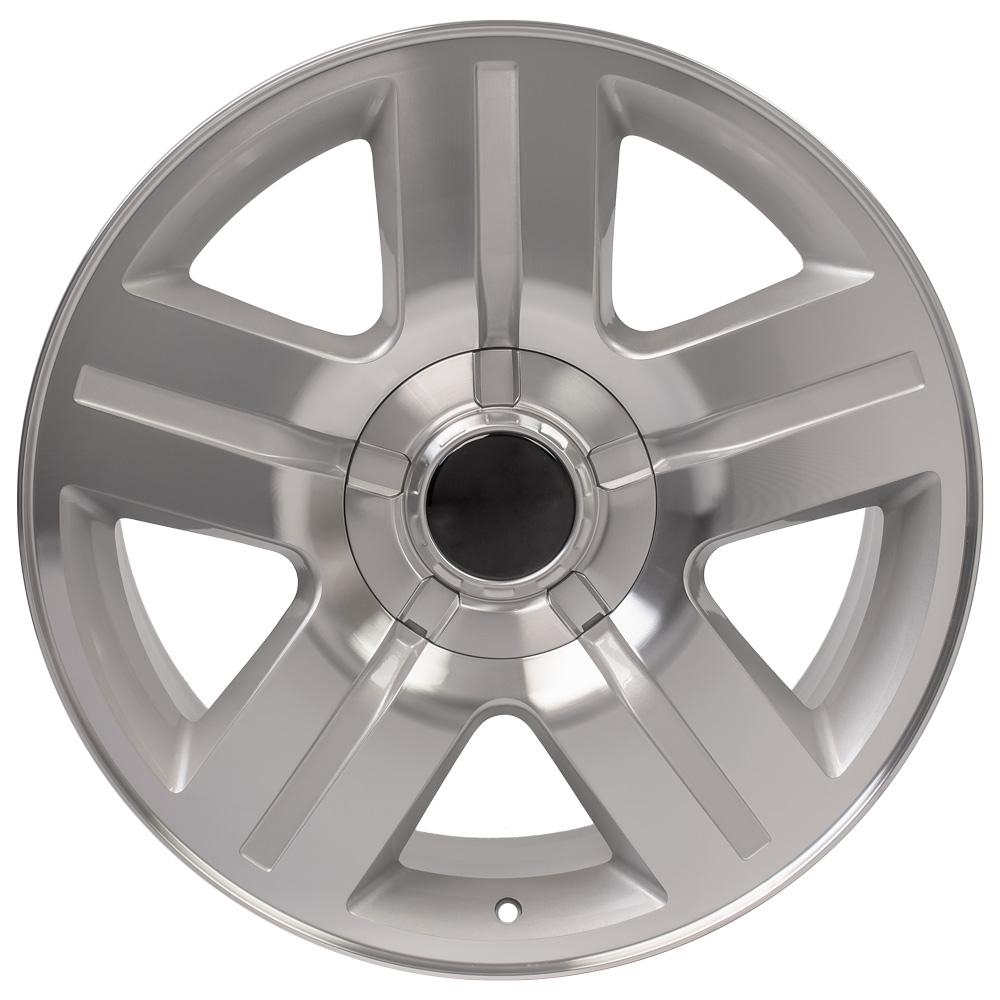 OE Wheels CV84 20x8.5 6x139.7 31et Gloss Silver Machined Wheel - View 2